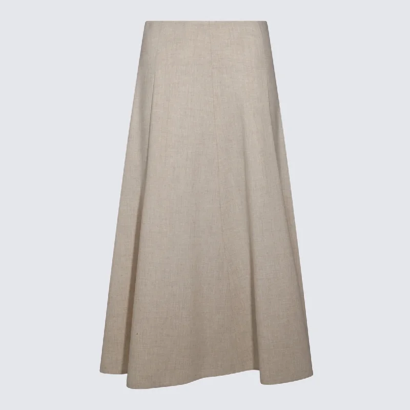 Brunello Cucinelli Skirts Beige lace skirt romantic