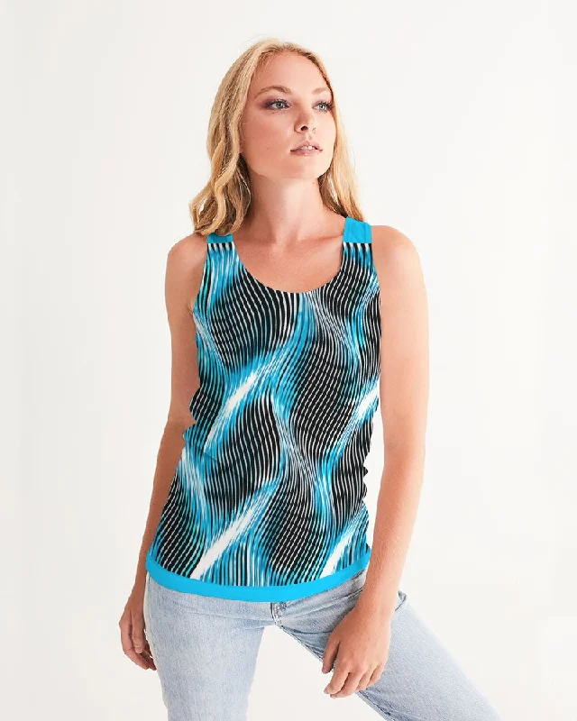 TRP Twisted Patterns 04: Weaved Metal Waves 01-02 Ladies Designer Racerback Tank Top ivory tank top TRP Twisted Patterns 04: Weaved Metal Waves 01-02 Ladies Designer Racerback Tank Top ivory tank top