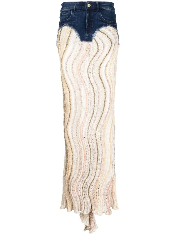 Vitelli Skirts Multicolour cashmere skirt soft