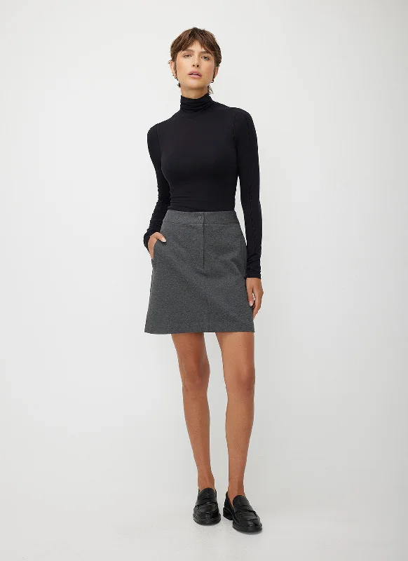 Getaway Knit Mini Skirt wool skirt thick