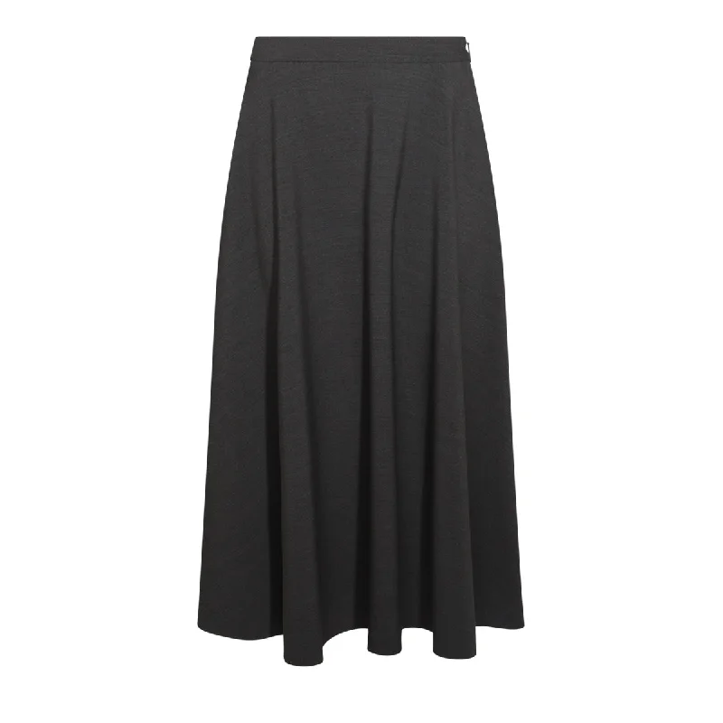 Valentino Skirts Grey velvet skirt plush