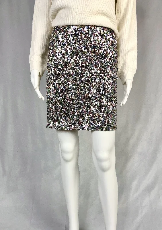 pastel sequin skirt seamless skirt comfort