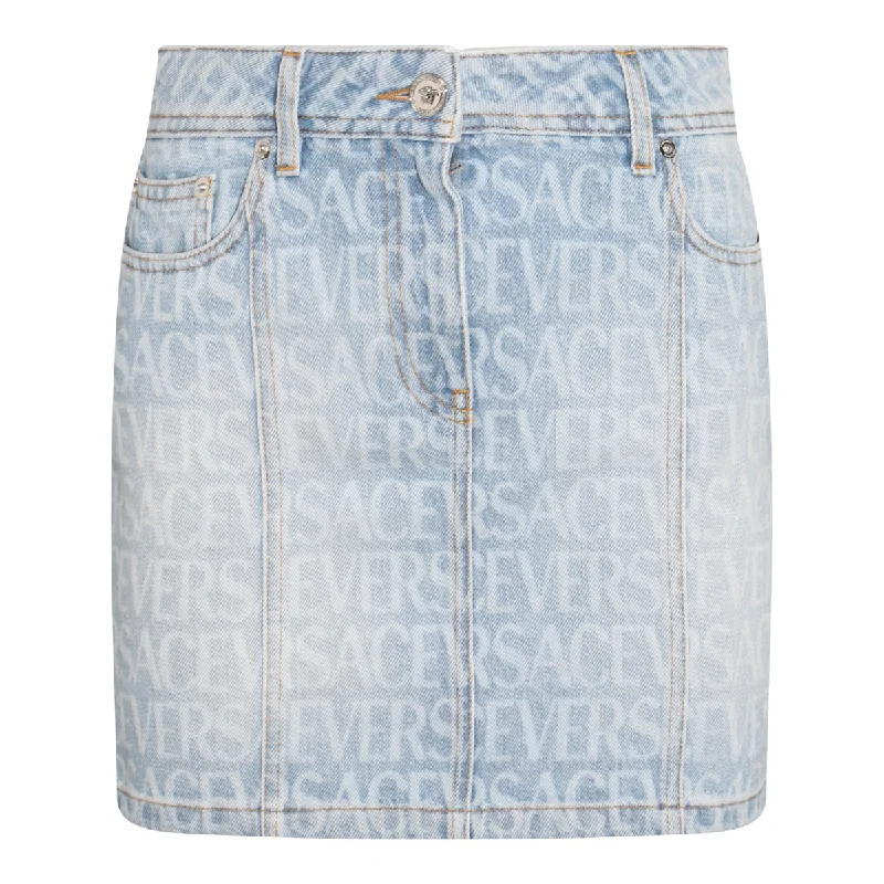 Versace Skirts Blue midi skirt versatile