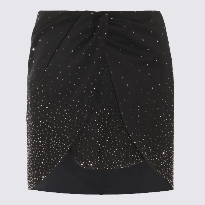 Off-white Skirts Black leather skirt durable