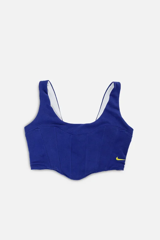 Rework Nike Sweatshirt Bustier - XXL Hoodie with Elastic Cuffs Stretchable Comfortable Rework Nike Sweatshirt Bustier - XXL Hoodie with Elastic Cuffs Stretchable Comfortable