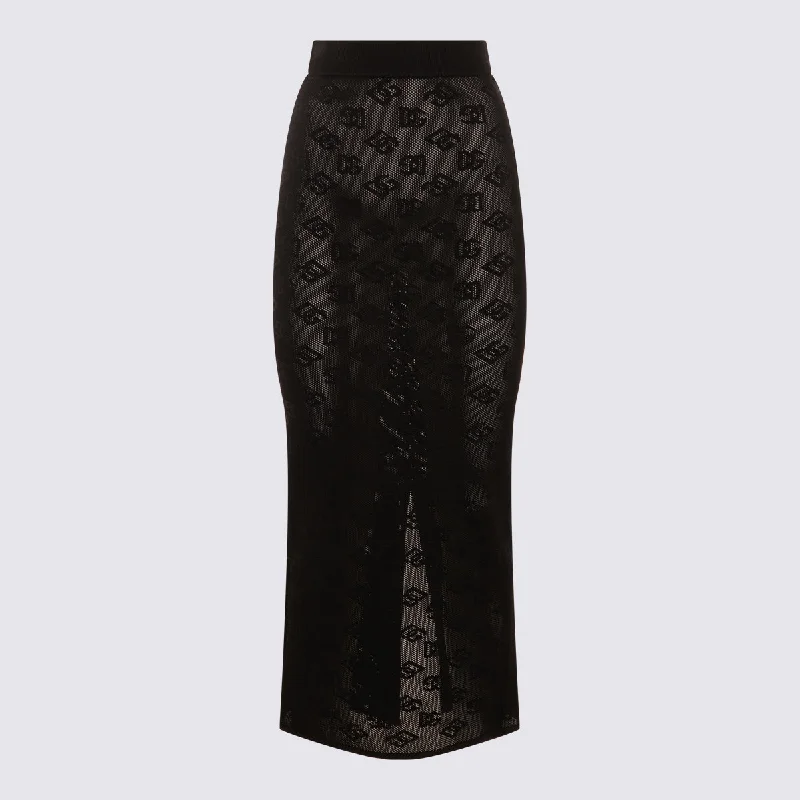 Dolce & Gabbana Skirts Black wool skirt warm