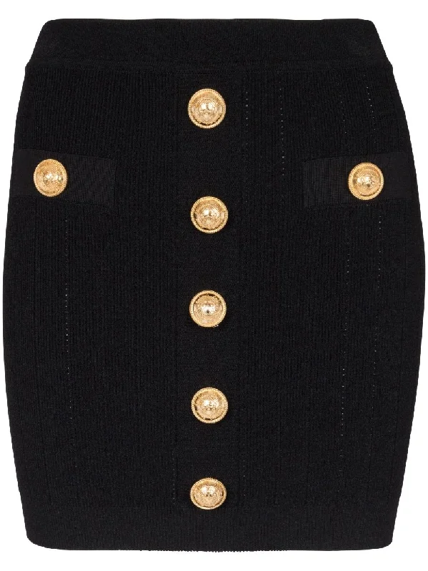 Balmain Skirts Black low waist skirt