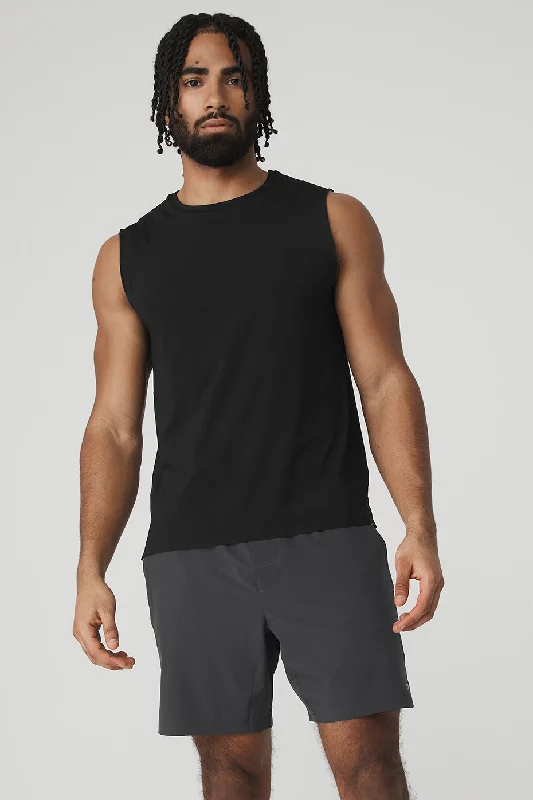 Idol Performance Tank - Black stretchy tank top