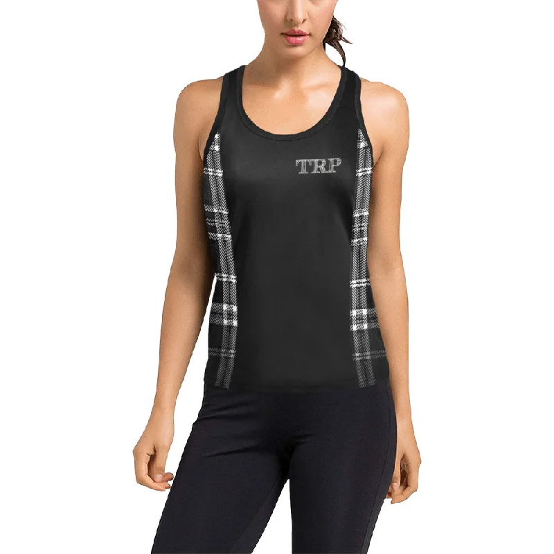TRP Twisted Patterns 06: Digital Plaid 01-06B Ladies Designer Racerback Tank Top mint tank top TRP Twisted Patterns 06: Digital Plaid 01-06B Ladies Designer Racerback Tank Top mint tank top