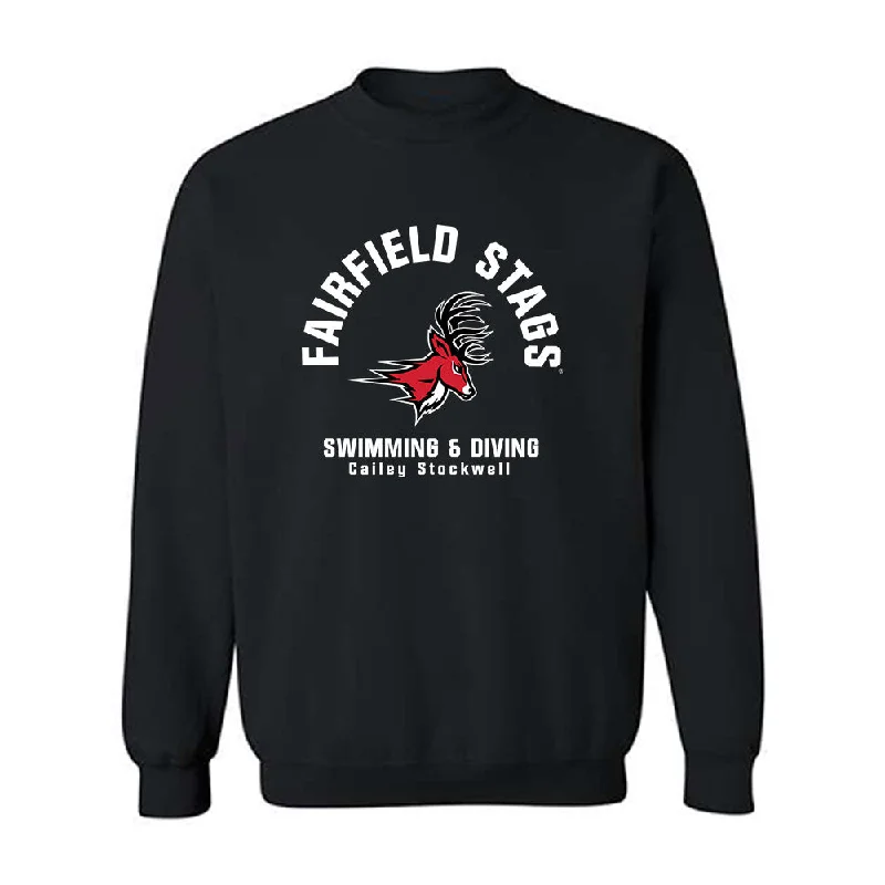 Fairfield - NCAA Women's Swimming & Diving : Cailey Stockwell - Crewneck Sweatshirt Classic Fashion Shersey Hoodie with Earth Tones Natural Calm Fairfield - NCAA Women's Swimming & Diving : Cailey Stockwell - Crewneck Sweatshirt Classic Fashion Shersey Hoodie with Earth Tones Natural Calm