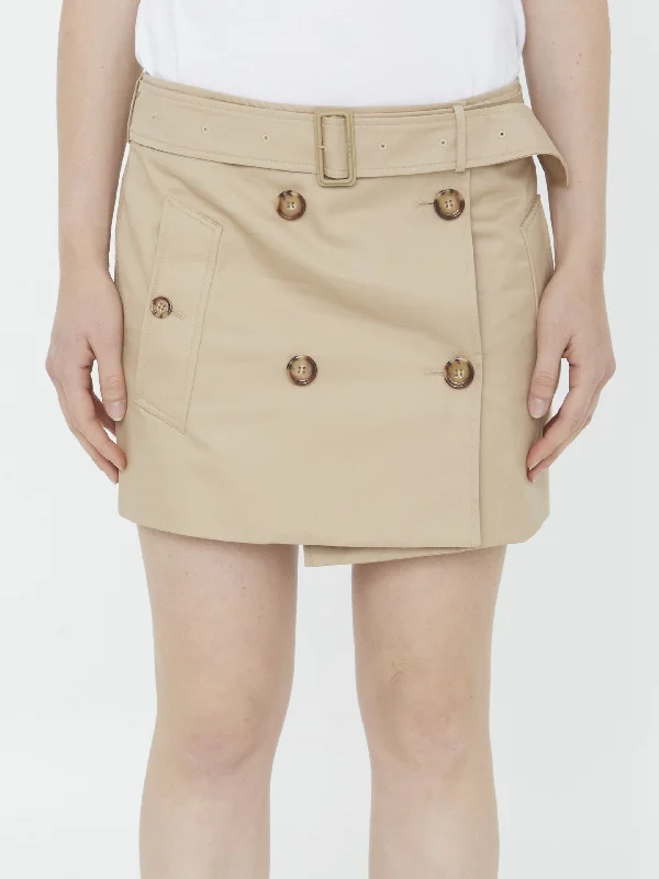Trench Miniskirt tulle skirt dreamy