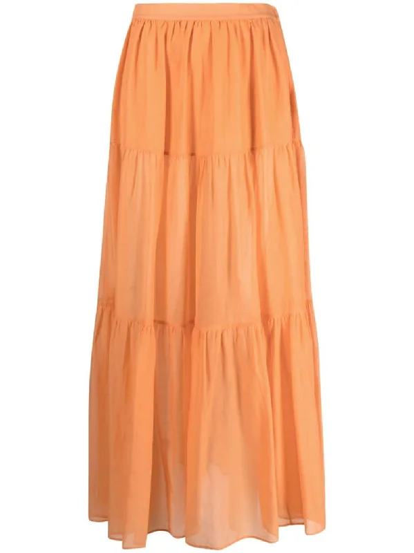 Manebi Skirts Orange maxi skirt elegant