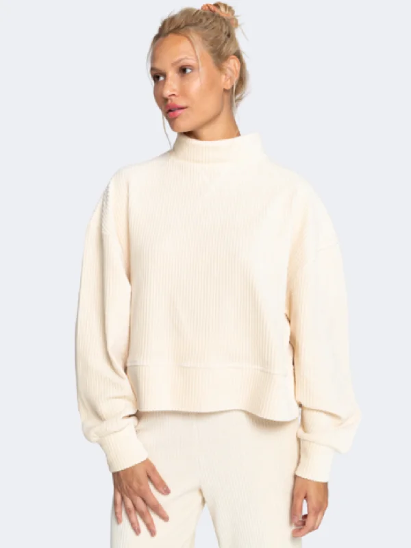 Billabong Fun Vibes Women Lifestyle Sweatshirt Antique White Hoodie with Elastic Cuffs Stretchable Comfortable Billabong Fun Vibes Women Lifestyle Sweatshirt Antique White Hoodie with Elastic Cuffs Stretchable Comfortable