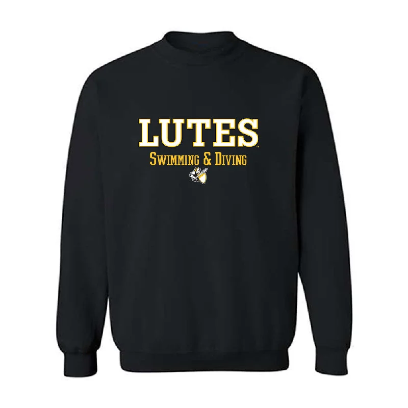 PLU - NCAA Women's Swimming & Diving : Melissa Zuniga - Crewneck Sweatshirt Classic Shersey Hoodie with Embroidery Detailed Premium PLU - NCAA Women's Swimming & Diving : Melissa Zuniga - Crewneck Sweatshirt Classic Shersey Hoodie with Embroidery Detailed Premium