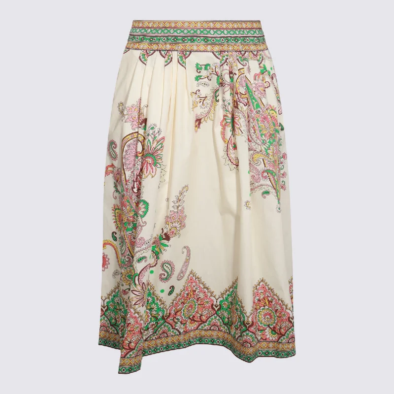 Etro Skirts Red relaxed fit skirt