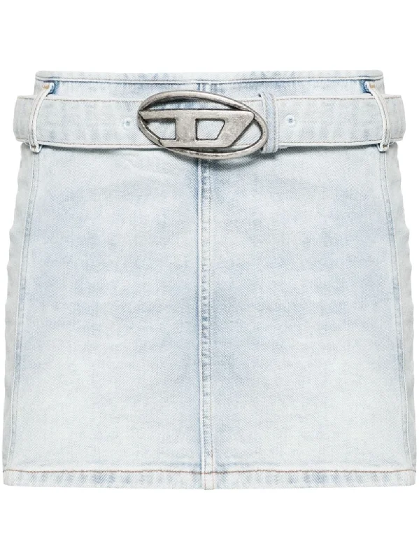 Diesel Skirts Denim high slit skirt