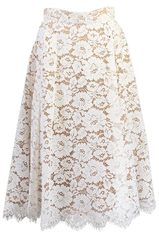 Circle Skirt - White boho skirt vibe