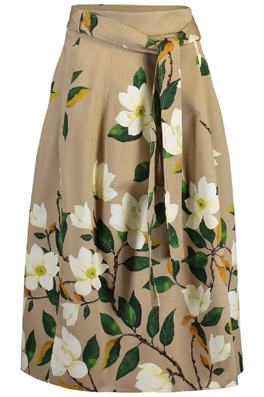 Magnolia Belted Skirt midi skirt versatile