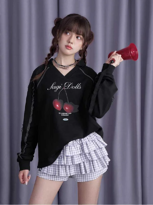 Printed long sleeve sweatshirt【s0000010683】 Hoodie with Full-Zip Functional Layering Printed long sleeve sweatshirt【s0000010683】 Hoodie with Full-Zip Functional Layering