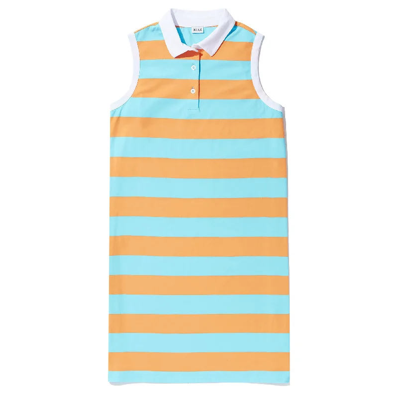 The Polo Dress - Sherbert/Aqua Tunics Luxurious high-end