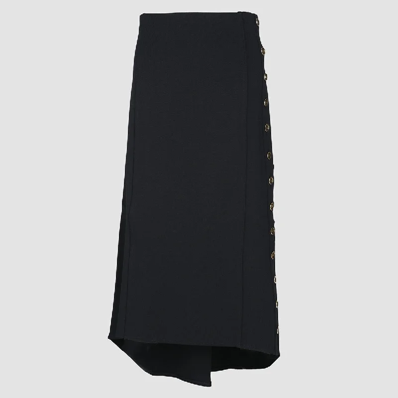 Givenchy Skirts Black silk skirt sleek