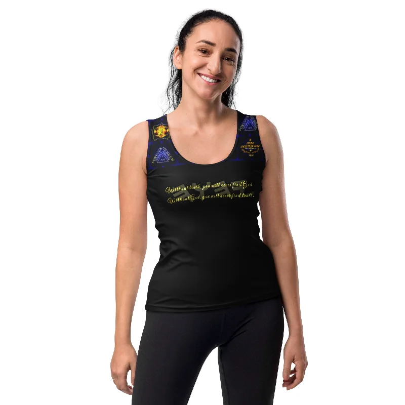 Truth Illustrated 01-01 Ladies Designer Slim Fit Sublimation Tank Top coral tank top Truth Illustrated 01-01 Ladies Designer Slim Fit Sublimation Tank Top coral tank top