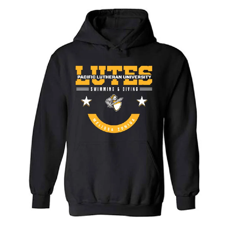 PLU - NCAA Women's Swimming & Diving : Melissa Zuniga - Hooded Sweatshirt Classic Fashion Shersey Zip Hoodie Drawstring Kangaroo Pocket PLU - NCAA Women's Swimming & Diving : Melissa Zuniga - Hooded Sweatshirt Classic Fashion Shersey Zip Hoodie Drawstring Kangaroo Pocket