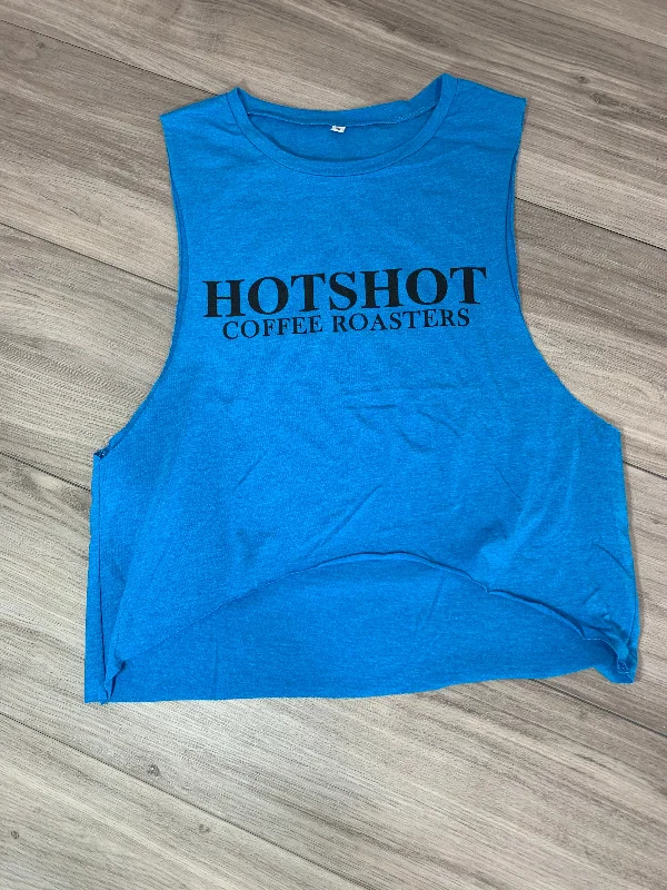 HOTSHOT COFFEE ROASTERS MUSCLE TANK (TEAL) sage tank top