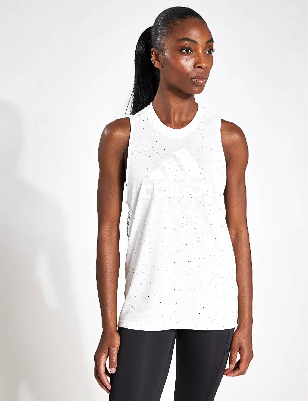 Sportswear Future Icons Winners 3.0 Tank Top - White Melange gym tank top