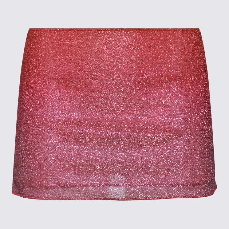 Oseree Skirts velvet skirt glossy