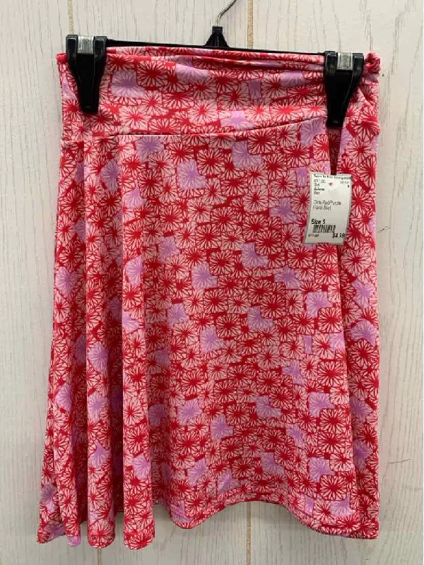 Lularoe Girls Size 6 Skirt zip skirt side