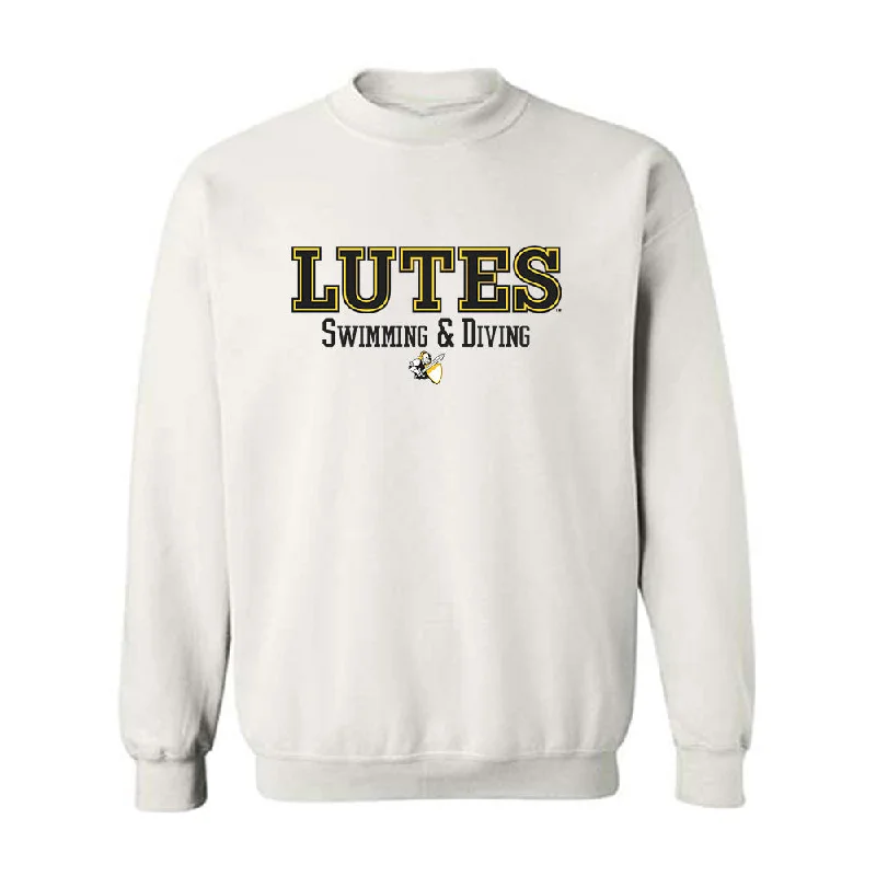 PLU - NCAA Women's Swimming & Diving : Melissa Zuniga - Crewneck Sweatshirt Classic Shersey Hoodie with Hem Frayed Vintage Worn PLU - NCAA Women's Swimming & Diving : Melissa Zuniga - Crewneck Sweatshirt Classic Shersey Hoodie with Hem Frayed Vintage Worn