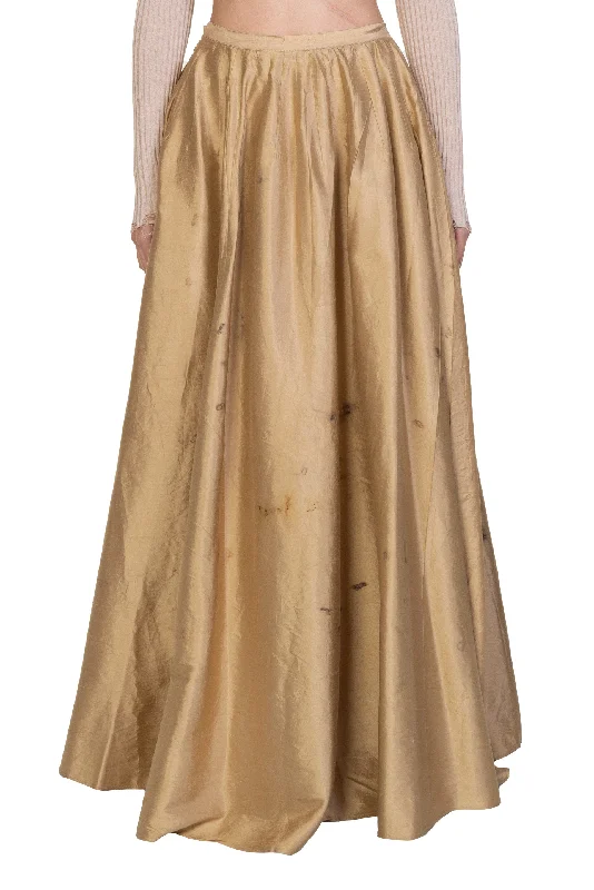 Bronze Dyed Skirt chiffon skirt airy