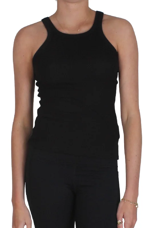 Soho Tank Black crossback tank top