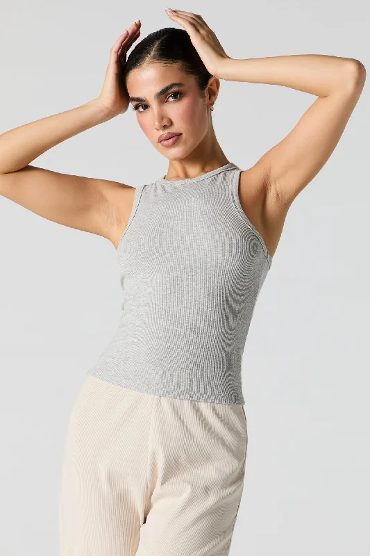 Ribbed Racerback Tank long tank top