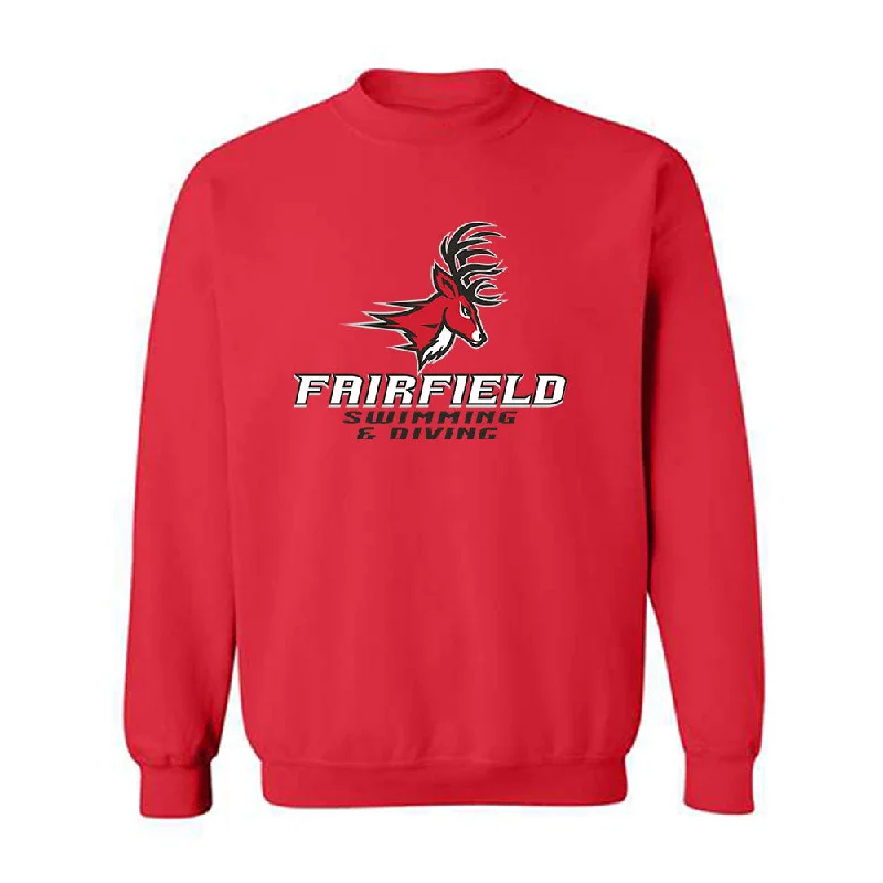 Fairfield - NCAA Women's Swimming & Diving : Sydney Scalise - Crewneck Sweatshirt Classic Shersey Hoodie with Elastic Cuffs Stretchable Comfortable Fairfield - NCAA Women's Swimming & Diving : Sydney Scalise - Crewneck Sweatshirt Classic Shersey Hoodie with Elastic Cuffs Stretchable Comfortable