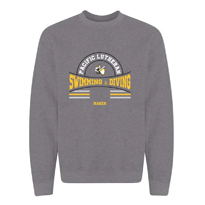 PLU - NCAA Women's Swimming & Diving : Riley Maher - Crewneck Sweatshirt Classic Fashion Shersey Hoodie with Ribbed Hem Stretchable Secure PLU - NCAA Women's Swimming & Diving : Riley Maher - Crewneck Sweatshirt Classic Fashion Shersey Hoodie with Ribbed Hem Stretchable Secure