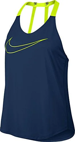 Women's Nike Dry Training Tank Binary Blue/Volt Size Medium layering tank top