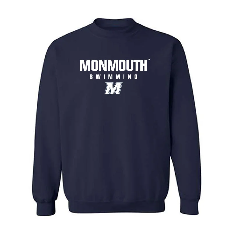 Monmouth - NCAA Women's Swimming & Diving : Corinne Pepper - Classic Shersey Sweatshirt Hoodie with High Neck Warm Protective