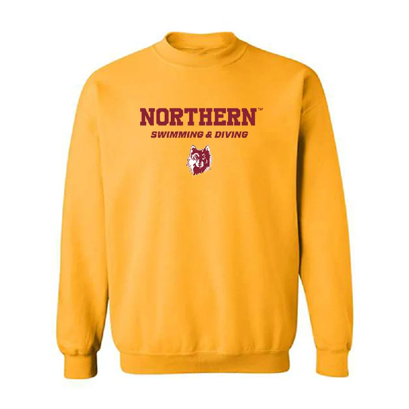 NSU - NCAA Women's Swimming & Diving : Haley Osborne - Gold Classic Sweatshirt Hoodie with Cuffed Sleeves Snug Secure