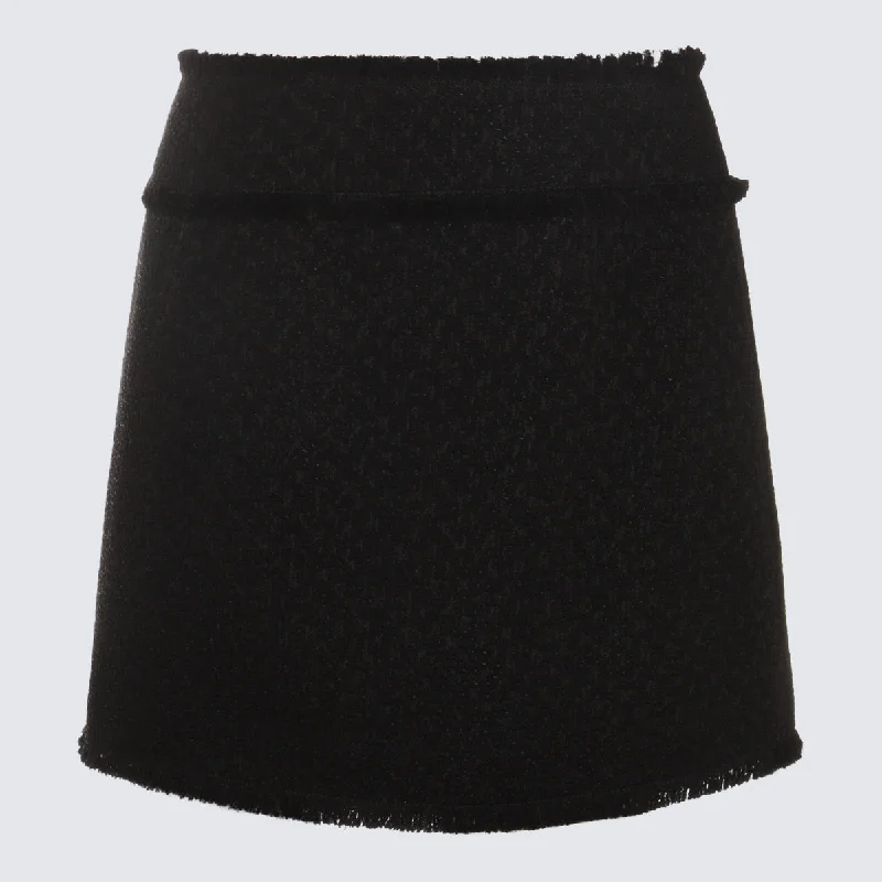 Dolce & Gabbana Skirts Black high slit skirt