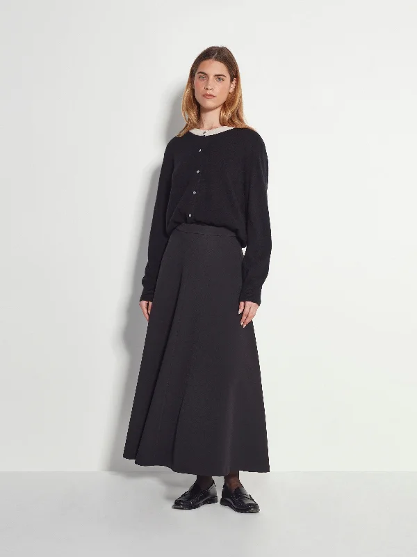 Jazz Skirt (Tech Suiting) Black slim fit skirt