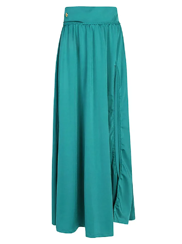 Virginia Varinelli Skirts Green high waist skirt