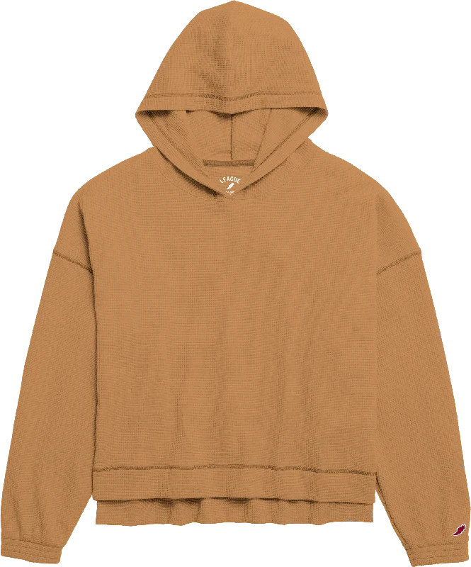 WA125 Waffle Oversized Hoodie Hoodie with Thumb Holes Functional Cozy