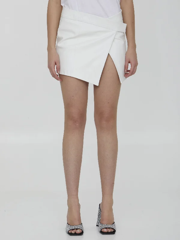 Cloe Leather Miniskirt denim skirt classic