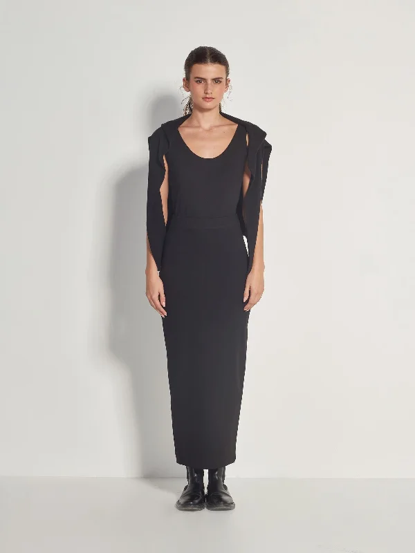 Viola Skirt (Ponti) Black denim skirt classic