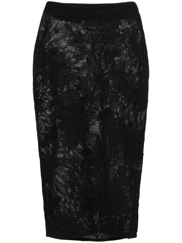 Blumarine Skirts Black velvet skirt luxury