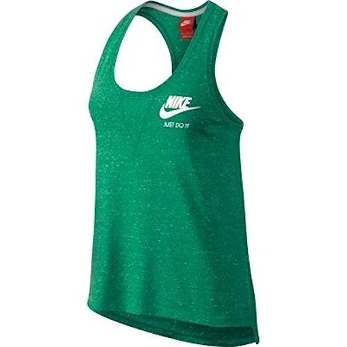 Nike Womens Gym Vintage Tank (Small, Spring Leaf Green/Sail) activewear tank top