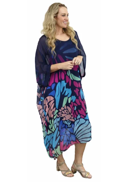 ASPEN silk kaftan dress Tunics Essential wardrobe