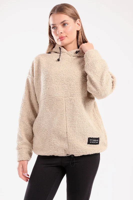Oversized Plush Hoodie (40075) - Fit Freak Hoodie with Contrast Stitching Detailed Premium Oversized Plush Hoodie (40075) - Fit Freak Hoodie with Contrast Stitching Detailed Premium